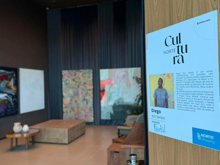 Norte Shopping recebe exposição “Fértil”, do artista Diego dos Santos
