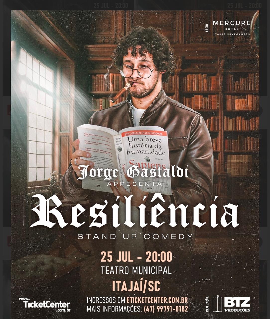 Indicado ao iBest, humorista Jorge Gastaldi leva aos teatros um show sobre os tropeços da vida adulta