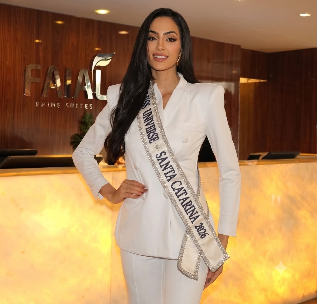 Miss Universo Santa Catarina 2026 cumpre agenda em Florianópolis